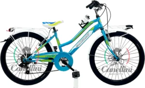 Canellini LINCY 24″ MTB Kinderfahrrad – Hellblau/Grün