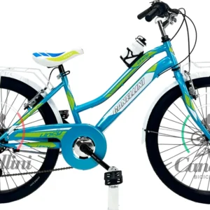 Canellini LINCY 24″ MTB Kinderfahrrad – Hellblau/Grün