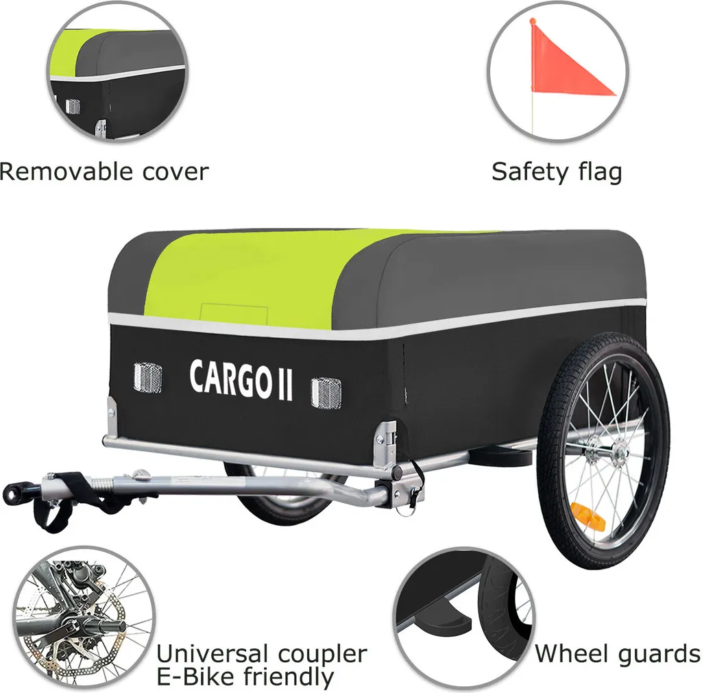 Tiggo VS Cargo II Fahrradanhänger mit 130 Litern Fassungsvermögen, faltbar – Bild 4