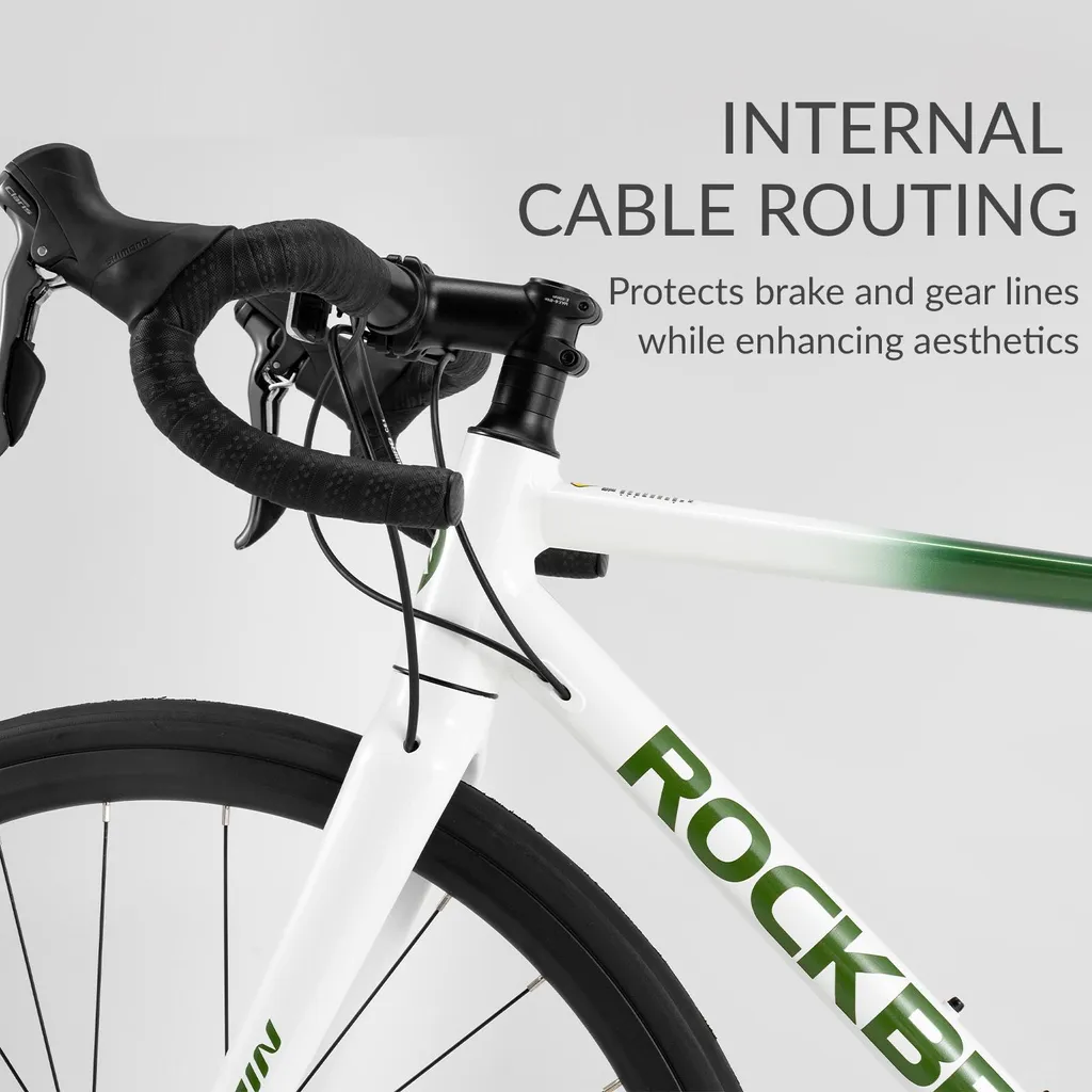 ROCKBROS SPIN W2M Rennrad mit mechanischen Scheibenbremsen, 700C Laufrädern, 2x8 Gängen, Shimano CLARIS R2000, Aluminium, Lila, Größe L – Bild 2